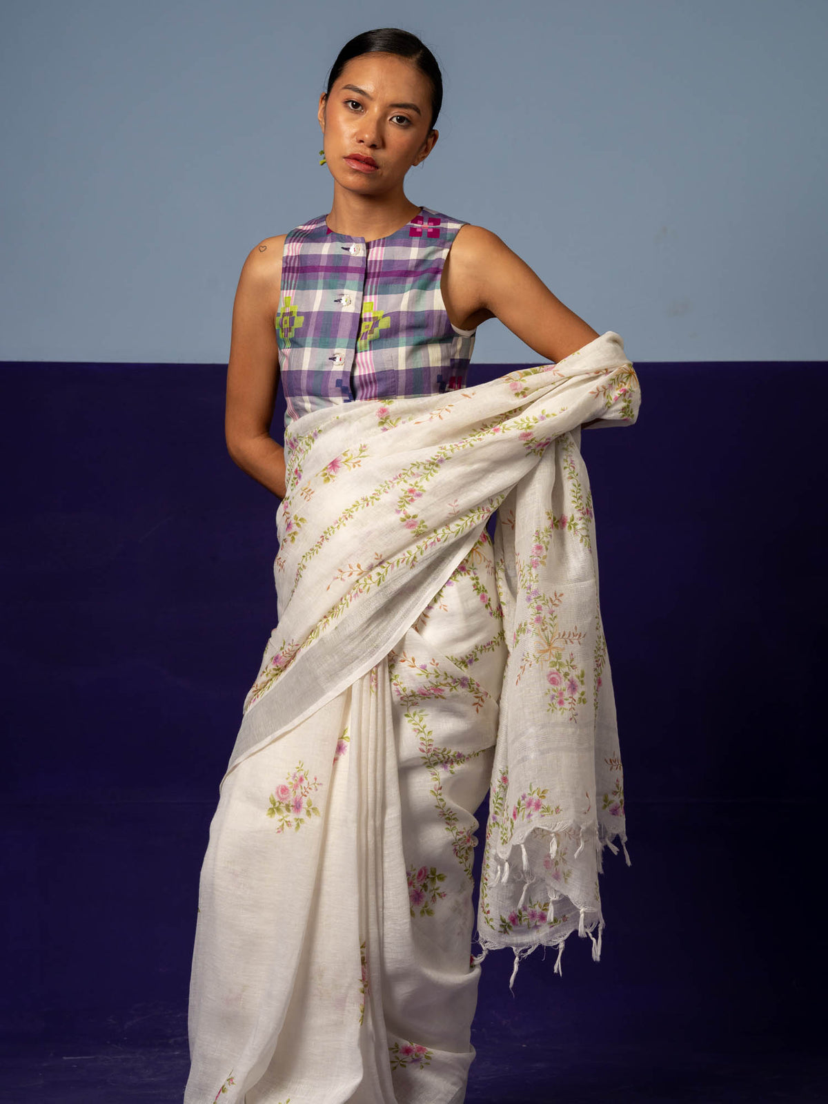 The Arrival Linen Saree