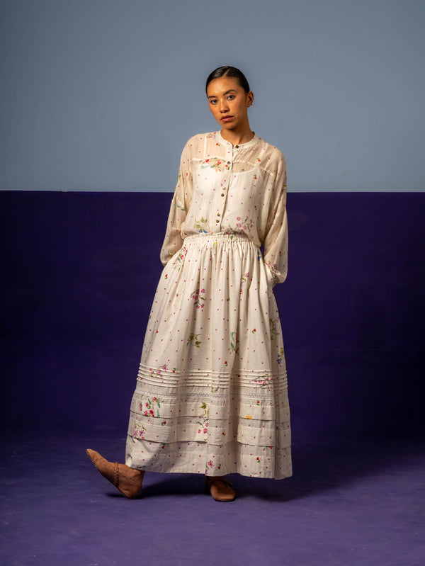 The Arla Pintuck Skirt