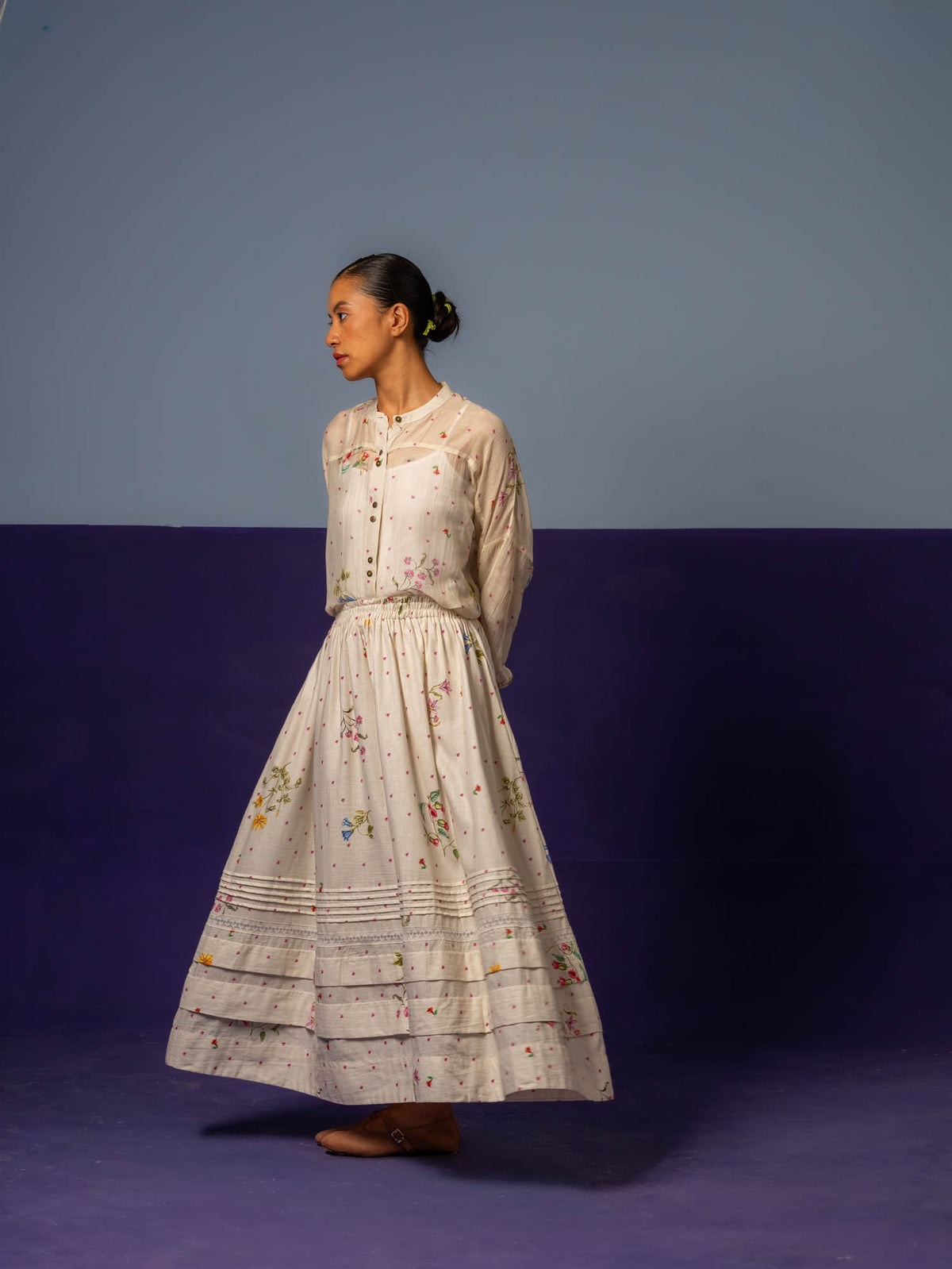 The Arla Pintuck Skirt