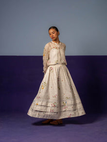 The Arla Pintuck Skirt