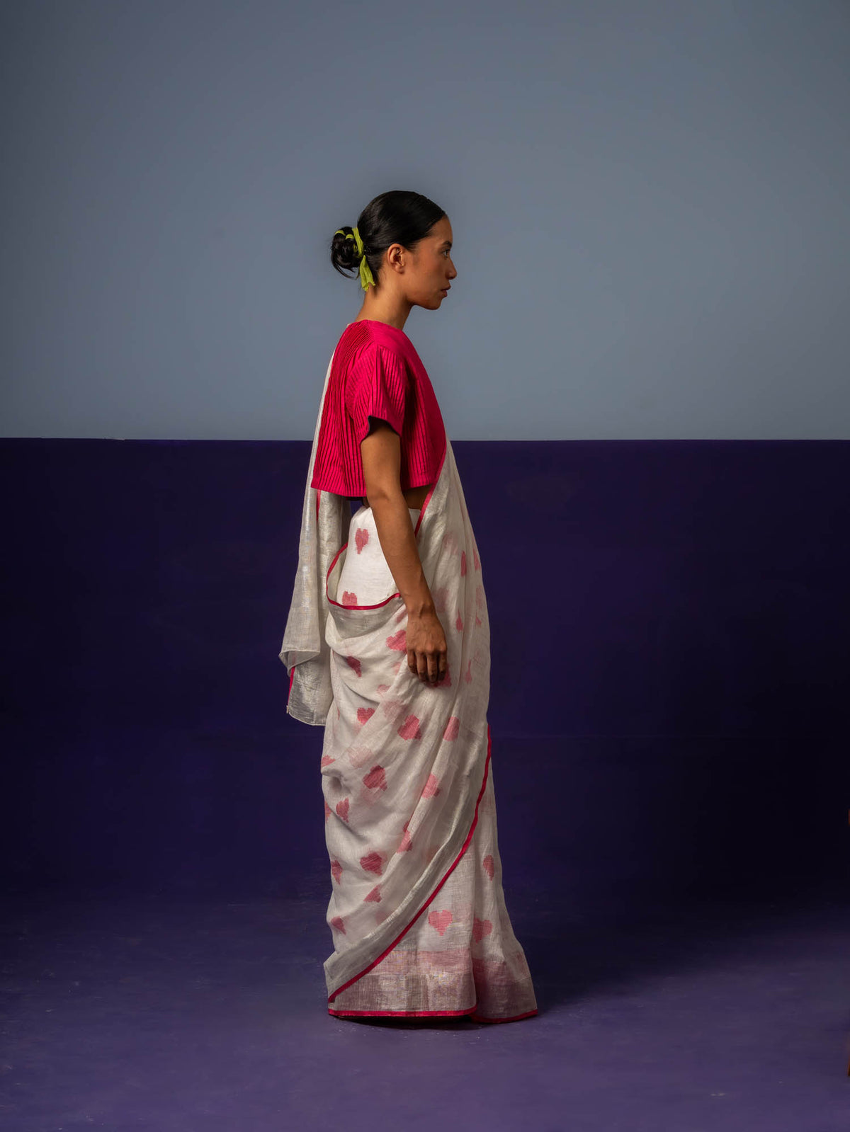 The Novi Linen Saree